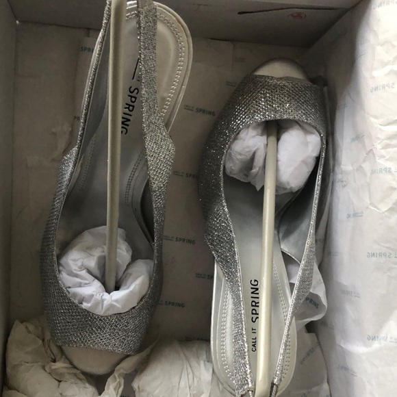 Call It Spring Silver Women's Shoes - Picture 2 of 8